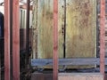 Details of old rusty locomotives close-up, texture Royalty Free Stock Photo