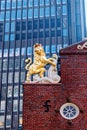 Details on Old State House in Boston Royalty Free Stock Photo