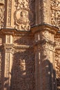 Details of Old University of Salamanca Plateresque Facade - Salamanca, Spain