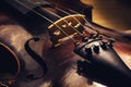 Details of an old Violin Royalty Free Stock Photo