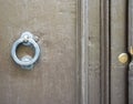 Details of an old wooden door.