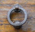 Details of an old wooden door.