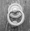 Details of an old wooden door