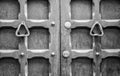 Details of an old wooden door