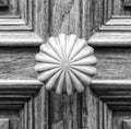 Details of an old wooden door