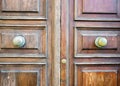 Details of an old wooden door.