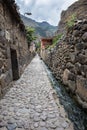 Details of Ollantaytambo, former Inca city, Peru Royalty Free Stock Photo