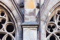Details of open windows in the Dom cathedral of Utrecht, the Netherlands