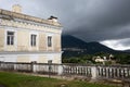 Architecture details of Achilleon, Corfu, Greece Royalty Free Stock Photo