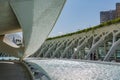 Details of Palau de les Arts Reina Sofia in La Ciudad De Las Artes City of Arts, Valencia, Spain