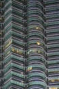 Details of Petronas Twin Tower, Kuala Lumpur, Malaysia Royalty Free Stock Photo