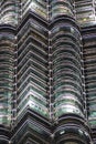 Details of Petronas Twin Tower, Kuala Lumpur, Malaysia Royalty Free Stock Photo