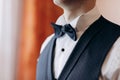 Details. Preparations for the wedding. Fees of the groom. Wedding morning groom. Grooms morning preparation, handsome