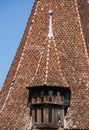 Details of red tiled roofs of medieval Brasov town in Transylvania, Romania. Europe