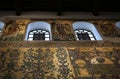 Details of the restored mosaics in the Basilica of the Nativity in Bethlehem Royalty Free Stock Photo