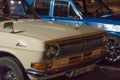 Details of retro car Volga. Soviet auto industry.