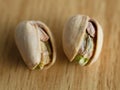 Details of roasted pistachios nuts
