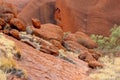 Details, rocks and structures of Uluru Ayers Rock