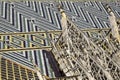 Details of roof with beautiful geometric pattern of St Stephen church in Vienna, Austria. The Stephansdom - one of the main Royalty Free Stock Photo