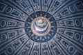 Details of the roof of the interior of St. Peter`s Basilica