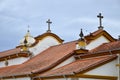 Details of the roof of the church Nossa Senhora do Porto in AndrelÃ¢ndia, south of Minas Gerais