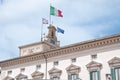 Details of the roof of the Quirinale, home of the president of t