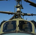 Details of the rotor current military helicopter Royalty Free Stock Photo