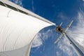Details of sail and mast