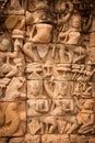 Details of sculpture, Angkor Wat, Cambodia Royalty Free Stock Photo