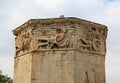 Carvings on the Tower of the Winds in Athens, Greece Royalty Free Stock Photo