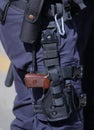 The security kit of a police officer