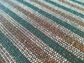 Details and Selective Focus of Striped Carpet, Suitable for Background Use Royalty Free Stock Photo