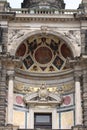 Details on the Semper Opera House Semperoper, Dresden, Saxony, Germany