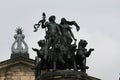 Details on the Semper Opera House Semperoper, Dresden, Saxony, Germany Royalty Free Stock Photo