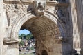 Details of Septimius Severus Arch in Rome Royalty Free Stock Photo