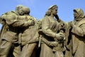 Details of Soviet Army monument Royalty Free Stock Photo