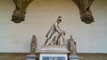 Details of the statue in Loggia del Lanzi in Florence Italy