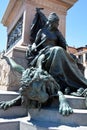 Details statue of Victor Emmanuel II was King of Sardinia