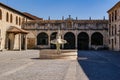 Fountain in the inner courtyard of the Huelgas monastery in Burgos