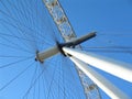 Close up of Central wheel mechanism of London Eye Royalty Free Stock Photo