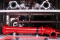 Details and structure of the fire truck Royalty Free Stock Photo