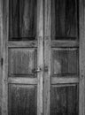 Details texture of vintage old wooden door in Chiang Khan, Loei, Thailand Royalty Free Stock Photo