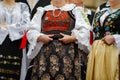 Details with the traditional Romanian clothing of senior women