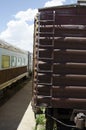 Details of trains at The Pueblo Railway Museum Royalty Free Stock Photo