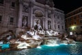 Details of the Trevi Fountain in Rome, one of the most famous landmarks. Royalty Free Stock Photo