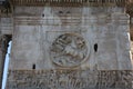 Details of the Triumphal Arch of Constantine, dedicated in AD 315 to celebrate Constantine Royalty Free Stock Photo