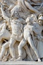 Details of Triumphal Arch of the Star arc de triomphe de l`etoile