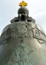 Details of Tsar Bell in Moscow Kremlin