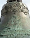 Details of Tsar Bell in Moscow Kremlin