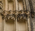 Details of tympanum of St Peter and St Paul basilica in Vysehrad